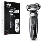 Braun Series 7 71-S1000s Rasoio Elettrico Uomo, 360° Flex, Wet&Dry, Ricaricabile, Rasoio A Lamina Senza Fili, Argento