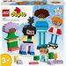 LEGO DUPLO 10423 Persone da Costruire con Grandi Emozioni, Gioco per Bambini 3+ Anni in su con 71 mattoncini e 5 Personaggi