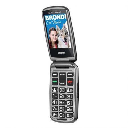 Brondi SICURO PLUS cellulare 7,11 cm (2.8”) 82 g Nero Telefono con fotocamera