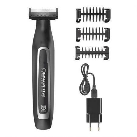Rowenta TN6000 Forever Sharp per Radere, Regolare e Rifinire, Lame in Acciaio Inox Autoaffilanti e 3 Pettini Regolabarba, Batteria al Litio, Autonomia