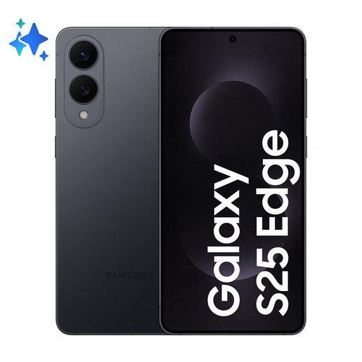 api-rest-00ed29448a7522f610cac04d7b9ea7e0-assets-3afaeefcd71cea08fb89befe57204812-preview-sgmConversionBaseFormat-sgmEbayProductFormat Samsung Galaxy S25 Edge, Smartphone AI, Display 6.7'' QHD+ Dynamic AMOLED 2X, Fotocamera 200MP, RAM 12GB, 512GB, 3.900 mAh, Titanium Jetblack