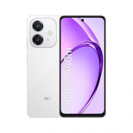 OPPO A40M Smartphone, Fotocamera AI 50MP, Selfie 5MP, Display 6.67'' 90HZ LCD HD+, 5100mAh, RAM 16 GB (8+8) + ROM 256GB, IP54, [Versione Italia], Starlig