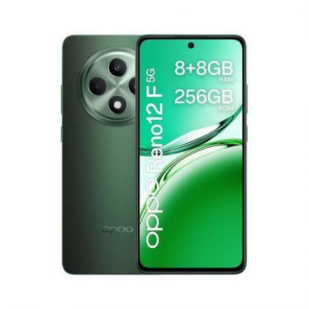 OPPO Reno12 F 5G AI Smartphone, Tripla fotocamera 50+8+2MP, Selfie 32MP, Display 6.67'' 120HZ AMOLED FHD+, 5000mAh, RAM 16 GB (8+8) + ROM 256GB, [Version