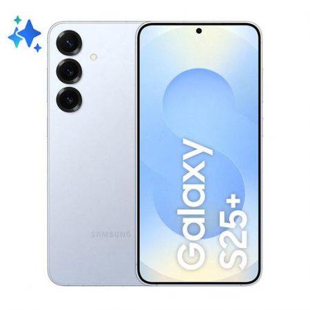 Samsung Galaxy S25+ Smartphone AI, Display 6.7'' QHD+ Dynamic AMOLED 2X, Fotocamera 50MP, RAM 12GB, 256GB, 4.900 mAh, Icyblue