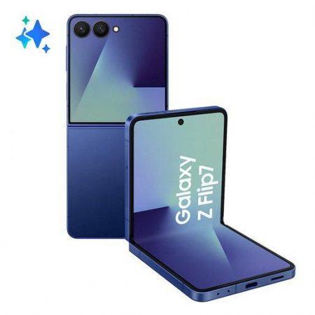 Samsung Galaxy Z Flip7 Smartphone AI, RAM 12GB, 512GB, Display 4,1'' Super AMOLED/6,9'' Dynamic AMOLED 2X, Fotocamera 50MP, Blue Shadow