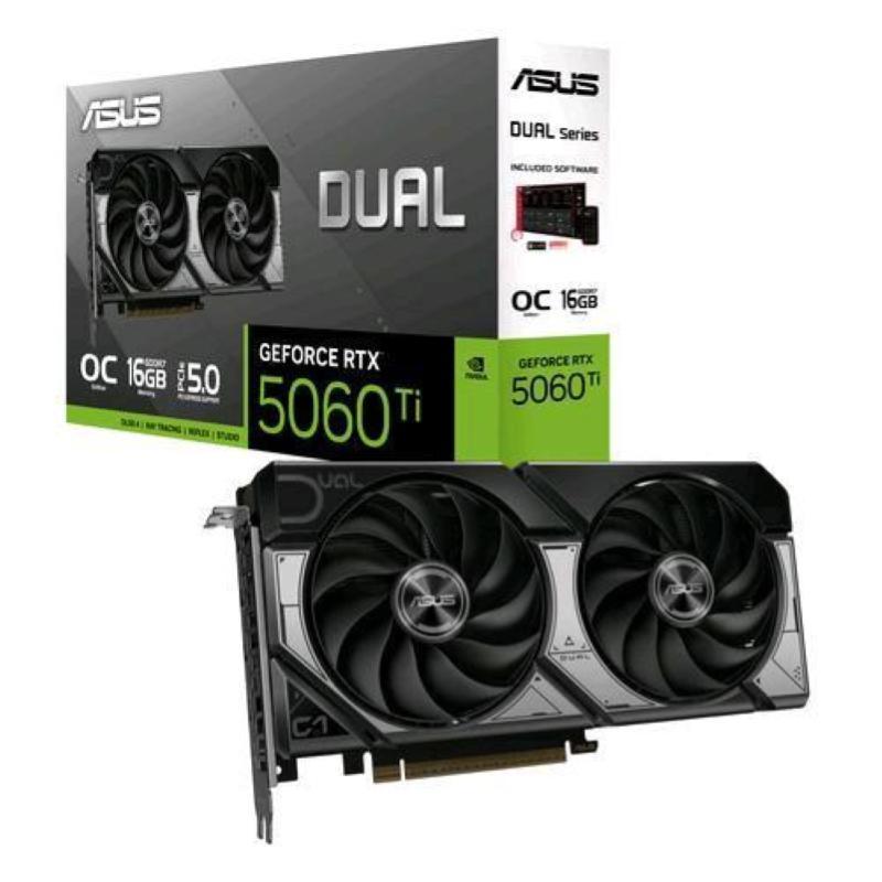 Asus geforce rtx 5060 ti 16gb gddr7 oc edition dual-fan scheda grafica gaming Asus geforce rtx 5060 ti 16gb gddr7 oc edition dual-fan scheda grafica gaming