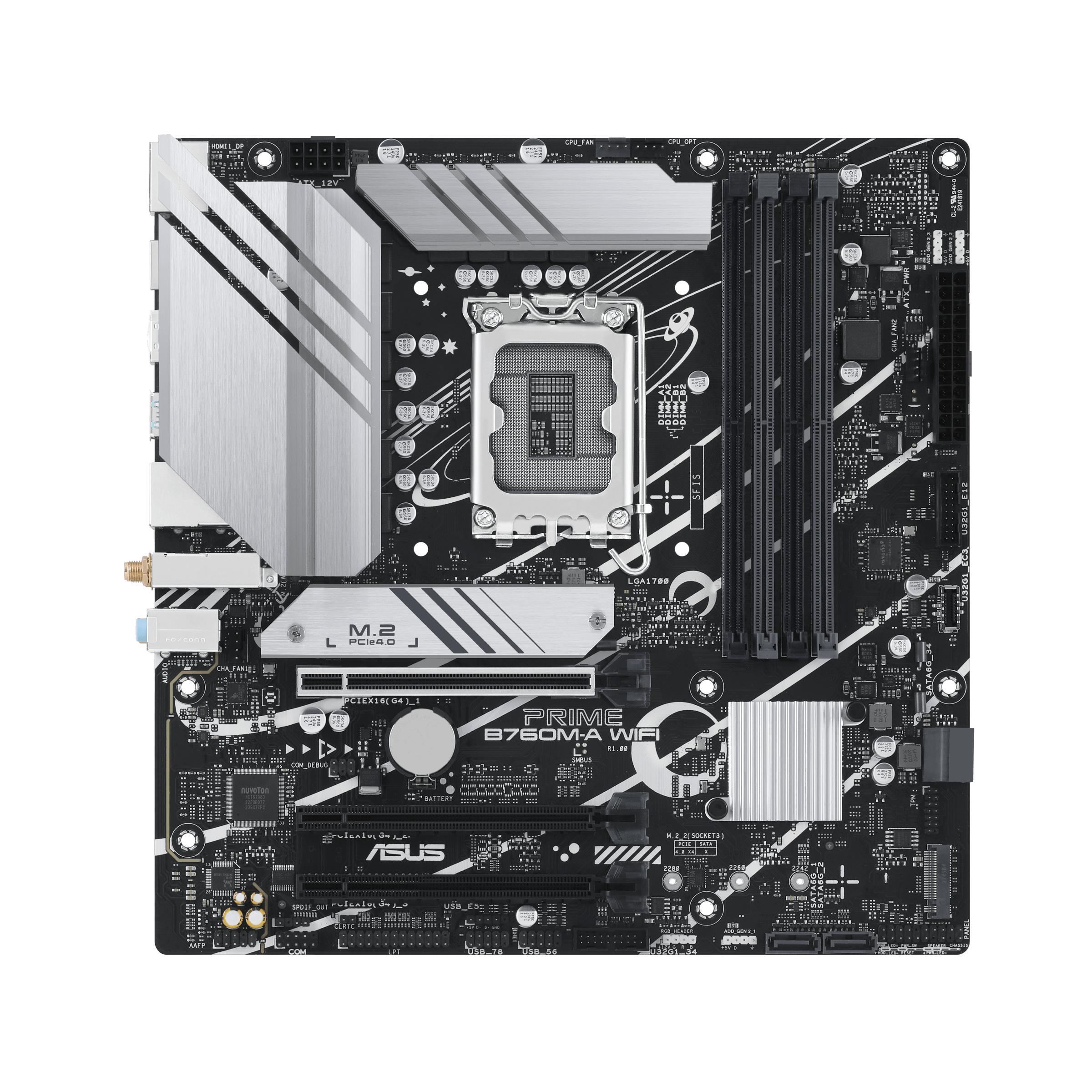 ASUS PRIME B760M-A WIFI Intel B760 LGA 1700 micro ATX ASUS PRIME B760M-A WIFI Intel B760 LGA 1700 micro ATX