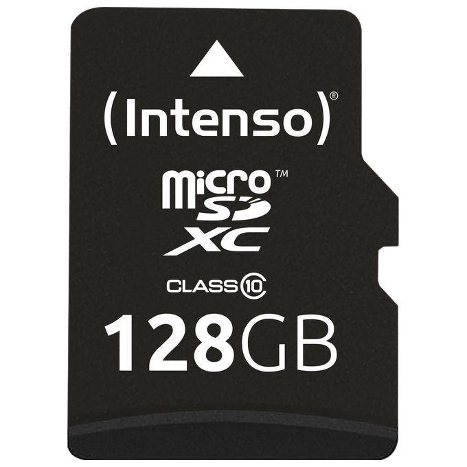 Intenso 3413491 MicroSDHC con Adattatore 128Gb Classe 10 Intenso 3413491 MicroSDHC con Adattatore 128Gb Classe 10