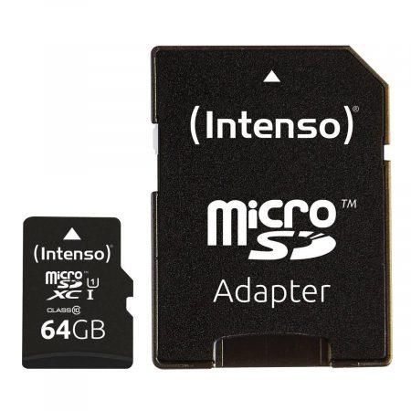 Intenso Micro Sd Uhs-I Premium Con Incl Sd Adapter 64Gb Confezione Da 3 Pz Intenso Micro Sd Uhs-I Premium Con Incl Sd Adapter 64Gb Confezione Da 3 Pz