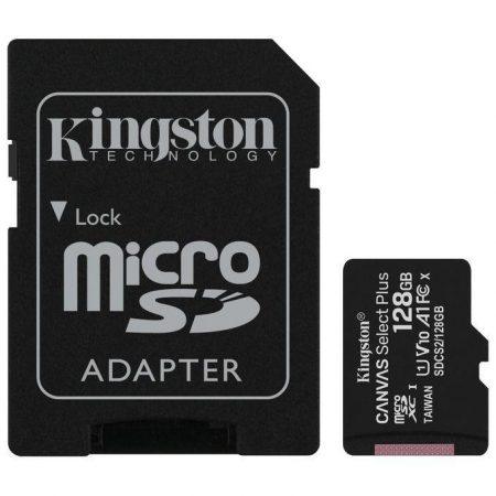 Kingston Canvas Select Plus SDCS2-128GB Scheda microSD Classe 10 con Adattatore SD Incluso, 128 GB Kingston Canvas Select Plus SDCS2-128GB Scheda microSD Classe 10 con Adattatore SD Incluso, 128 GB