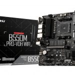MSI MB AMD B550, B550M PRO-VDH WIFI, AM4, 4DDR4, 1PCI-Ex16, 2PCI-Ex1, 2M2, 4SATA3 MATX