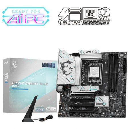 MSI B860M GAMING PLUS Scheda Madre Micro ATX LGA 1851 DDR5 Wi-Fi 7 Intel B860 MSI B860M GAMING PLUS Scheda Madre Micro ATX LGA 1851 DDR5 Wi-Fi 7 Intel B860
