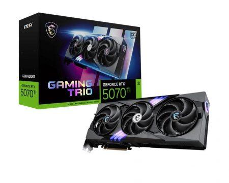 MSI GAMING GeForce RTX 5070 Ti 16G TRIO OC NVIDIA 16 GB GDDR7 MSI GAMING GeForce RTX 5070 Ti 16G TRIO OC NVIDIA 16 GB GDDR7