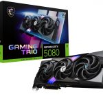 MSI VGA GEFORCE RTX 5080, RTX 5080 16G GAMING TRIO OC, 16GB GDDR7, HDMI/DP*3, ATX, DLSS 4