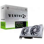 MSI VGA GEFORCE RTX 5070, RTX 5070 12G VENTUS 2X OC WHITE, 12GB GDDR7, HDMI/DP3, DUAL FAN, OC