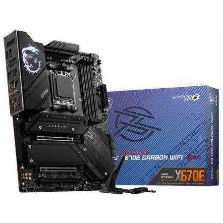 MSI MB AMD X670 GAMING, MPG X670E CARBON WIFI, AM5, 4DDR5, 3PCI-Ex16, 4M.2, 6SATA3, 1USB3.2GEN2x2, 8