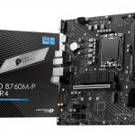 MSI MB B760, PRO B760M-P DDR4, LGA 1700, 4DDR4, 1PCI-Ex16, 2PCI-Ex1, 2M.2, 4SATA3, MATX