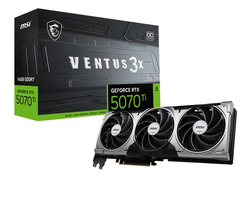 MSI VGA GEFORCE RTX 5070 TI, RTX 5070 TI 16G SHADOW 3X OC, 16GB GDDR7, HDMI/DP*3, TRIPLE FAN/OC, BUL MSI VGA GEFORCE RTX 5070 TI, RTX 5070 TI 16G SHADOW 3X OC, 16GB GDDR7, HDMI/DP*3, TRIPLE FAN/OC, BUL