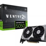 MSI VGA GEFORCE RTX 5050, RTX 5050 8G VENTUS 2X OC, 8GB GDDR6, HDMI/DP*3, ATX, DUAL FAN, OC
