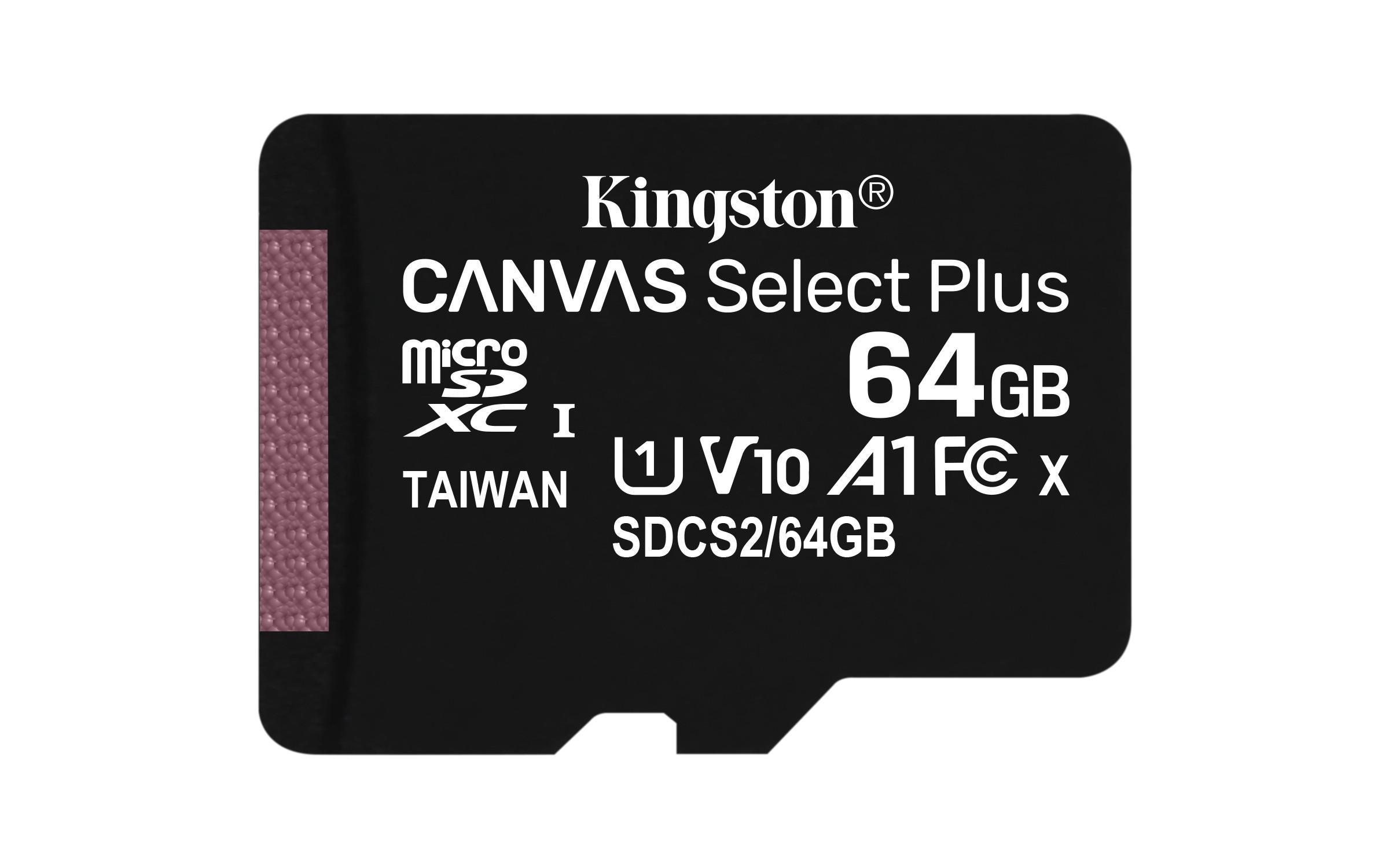 Sd Micro 64Gb Cl10 Uhs-I Con Adatt. 100Mb/S Let.85Mb/S Scrit.Kingston Sd Micro 64Gb Cl10 Uhs-I Con Adatt. 100Mb/S Let.85Mb/S Scrit.Kingston
