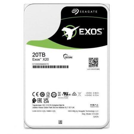 Seagate Enterprise Exos X20 disco rigido interno 20 TB 7200 Giri/min 3.5" Serial ATA III Seagate Enterprise Exos X20 disco rigido interno 20 TB 7200 Giri/min 3.5" Serial ATA III
