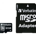 VERBATIM MICRO SDHC 32GB CLASSE 10 + ADATTATORE