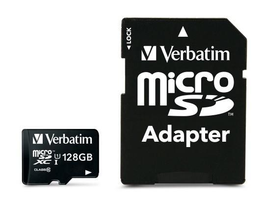 Verbatim Micro Sdxc 128Gb Classe 10 + Adattatore Verbatim Micro Sdxc 128Gb Classe 10 + Adattatore