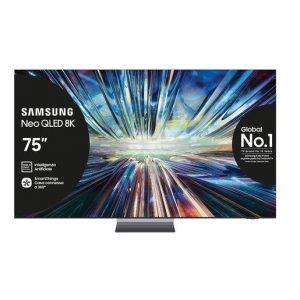 Samsung Smart TV 75” QE75QN900DTXZT Neo QLED 8K Mini LED Graphite Black 2024, Processore NQ8 AI GEN3, 8K AI Upscaling Pro, Infinity Air Design, Dolby At - 1