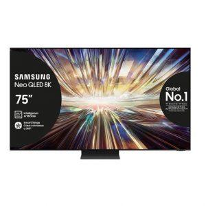 Samsung Smart TV 75” QE75QN800DTXZT Neo QLED 8K Mini LED Graphite Black 2024, Processore NQ8 AI GEN2, 8K AI Upscaling, Infinity One Design, Dolby Atmos - 1