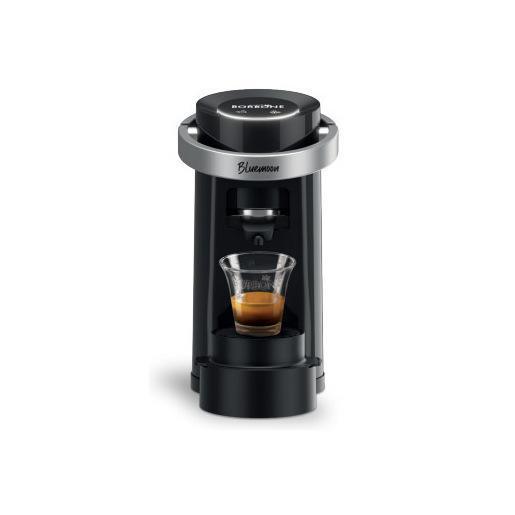 Caffè Borbone Bluemoon Macchina da Caffè a Cialde ESE 44mm – Multifunzione per Espresso, Infusi e Bevande Calde, Pressione 15 bar, Serbatoio 0.9L - Nero
