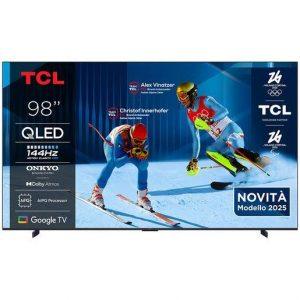 TCL P8K Serie Smart TV QLED 4K 98” 98P8K, 144Hz, audio Onkyo 2.1, Dolby Vision & Atmos, Google TV - 0,5 W