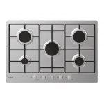 Candy Idea CHW7X Acciaio inox Da incasso Gas 5 Fornello(i)