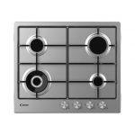 Candy Moderna CHW6BF4WPX Acciaio inox Da incasso 60 cm Gas 4 Fornello(i)