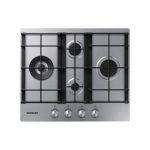 Samsung NA64H3031BS Piano cottura a gas 60cm 4 bruciatori Griglie in ghisa, Inox