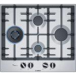 Bosch Serie 6 PCI6A5B90 piano cottura Acciaio inossidabile Da incasso 60 cm Gas 4 Fornello(i)