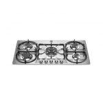 Bertazzoni La Germania P9101D9X/19 piano cottura Acciaio inox Da incasso 90 cm Gas 5 Fornello(i)