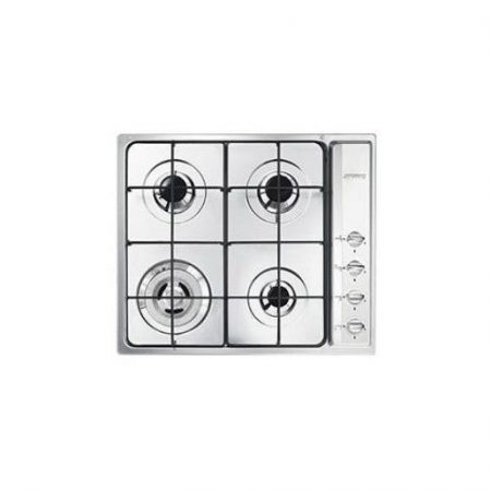 Smeg SR64S piano cottura Acciaio inossidabile Da incasso 60 cm Gas 4 Fornello(i)