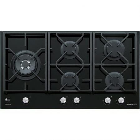 Glem Gas GV95TXBK piano cottura Nero Da incasso 90 cm 5 Fornello(i)