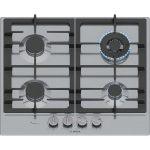 Bosch Serie 6 PCH6A5I90 Piano cottura a gas 60 cm 4 fuochi Acciaio Inox