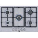 Bosch Serie 4 PGQ7B5K90 Piano cottura a gas 75 cm 5 fuochi Acciaio Inox