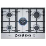 Bosch Serie 6 PCQ7A5M90 piano cottura Acciaio inossidabile Da incasso 75 cm Gas 5 Fornello(i)