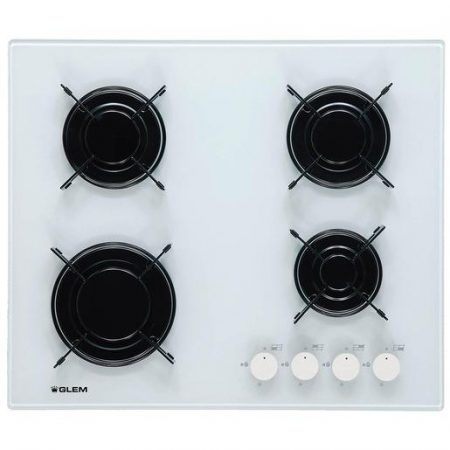 Glem Gas GV64WH piano cottura Bianco Da incasso 4 Fornello(i)