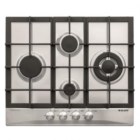 Glem Gas GT645 Glem Gas GT645HIX piano cottura Acciaio inossidabile Da incasso 60 cm 4 Fornello(i)