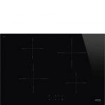 Smeg Universal SI2741D piano cottura Nero Da incasso 75 cm Piano cottura a induzione 4 Fornello(i)