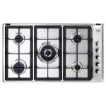 De’Longhi IL 59 PRO ND piano cottura Acciaio inossidabile Da incasso 86 cm Gas 5 Fornello(i)