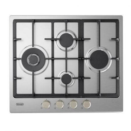 De’Longhi YLG 60 RFX piano cottura Acciaio inox Da incasso 60 cm Gas 4 Fornello(i)