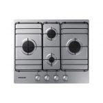 Samsung NA64H3110BS Piano cottura a gas 60cm 4 bruciatori Griglie in smalto, Inox