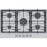Bosch Serie 6 PCQ7A5I90 Piano cottura a gas 75 cm 5 fuochi Acciaio Inox