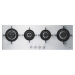 Franke Crystal Steel Pro FHCR 1204 3G TC HE XA C Acciaio inossidabile Da incasso 120 cm Gas 4 Fornello(i)