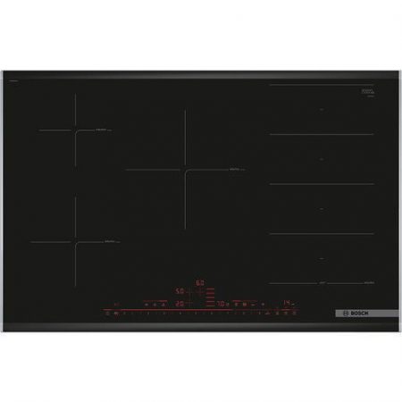Bosch Serie 8 PXV875DV1E Piano cottura a induzione 80 cm FlexInduction Nero